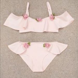 Joyfolie pink off the shoulder bikini